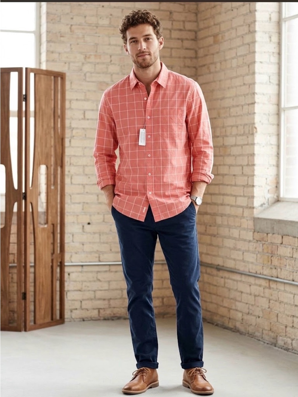 American Eagle Men’s Classic Fit Cotton Button Down. NWT